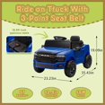 thumbnail image 2 of Track Seven 12V Ride on Car, Licensed Dodge RAM 3500 Ride On Truck with Remote Control, Rear Shock Suspension, LED Headlights, Low Battery Alarm, Bluetooth, Music, Ride on Toy for Kids Aged 3+, Blue, 2 of 9