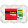 Scotch Greener Commercial Grade Shipping Packaging Tape, 1.88" x 54.60 yds, Clear, 6 / Pack (Quantity)