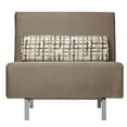 thumbnail image 2 of Cortesi Home Savion Taupe Convertible Accent Chair Bed, 2 of 3