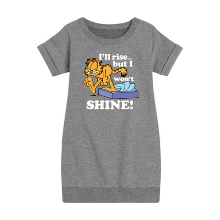 

Garfield - Rise But Won t Shine - Toddler And Youth Girls Fleece Dress