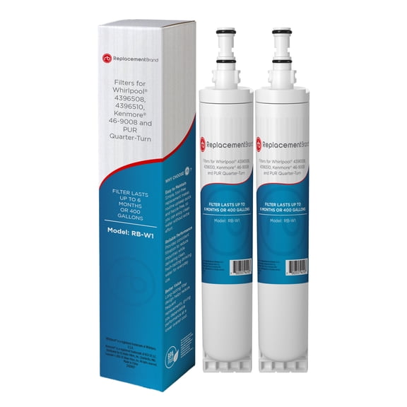 ReplacementBrand 4396508 Comparable Replacement for 4396508 EDR5RXD1 4396510 Refrigerator Water Filter 2 Pack