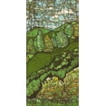 thumbnail image 2 of Davis, Andrea 14x24 Black Ornate Wood Framed with Double Matting Museum Art Print Titled - Green Landscape II, 2 of 4