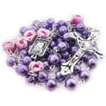 thumbnail image 1 of Perles de Rosaire Lavande pour Femmes - Collier Cadeau Catholique, Acrylique, Acrylique, 1 of 6