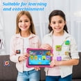 thumbnail image 3 of Kids Tablet, 10 inch Tablet for Kids 32GB ROM+512GB Expand, Parental Control Toddler Tablet Android, 6000mAh Battery, Dual 2+8MP Camera, Kids Tablet with Case, Pink, 3 of 7