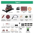 thumbnail image 2 of 250W Mini Belt Sander Electric Bench Grinder Sanding Machine 7 Speed Adjustable Control Small Grinder Sharpener Polisher Machine
--------
,Low Vibration, 2 of 6
