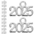 thumbnail image 2 of 50 piezas de dijes DIY de aleación vintage, suministros de joyería, dijes de números 2025, collares, pulseras, colgantes, accesorios artesanales para decoraciones de graduación y Año Nuevo, 2 of 7