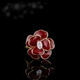 thumbnail image 4 of Elegant Camellia Flower Ring for Women CZ Diamond Floral Statement Ring Open Wrap Finger Band Wedding Anniversary Promise Rings Dainty Jewelry, 4 of 12