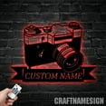 thumbnail image 2 of Craftnamesign Custom Camera Photo Taking Metal Sign, Photographer Name Sign, Photography Sign, 2 of 5