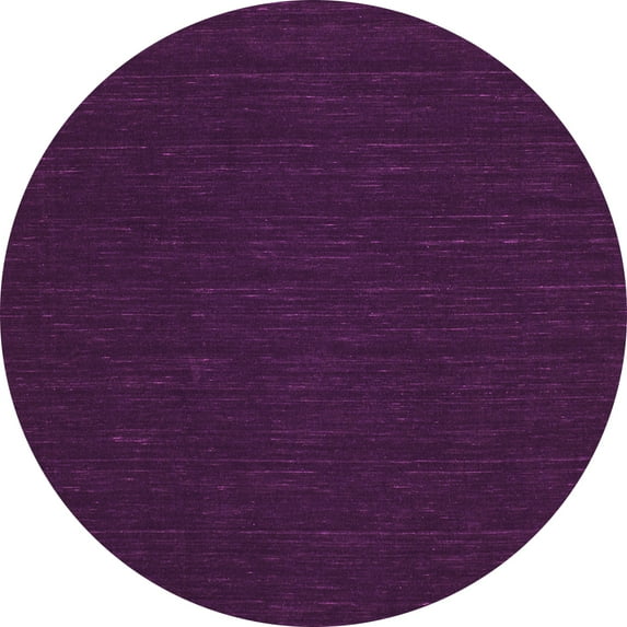 Ahgly Company Indoor Round Abstract Pink Contemporary Area Rugs, 3' Round