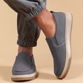 thumbnail image 6 of Xiaoxatg Men's Casual Shoes Summer Lazy Linen Footwear for Students Ideal for Relaxing and Adventurous Outings Stylish Board Shoes for Everyday Use 8 Grey, 6 of 9