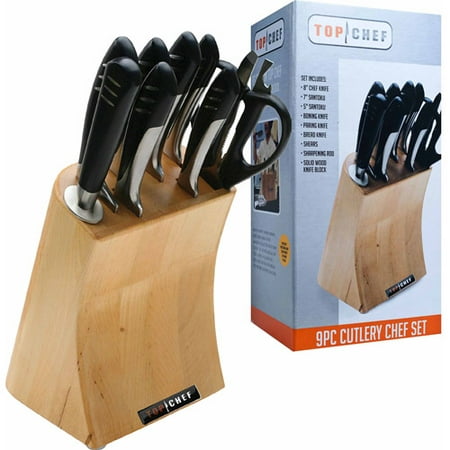 Top Chef Full Stainless Steel 9-Piece Knife Set