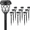 Black, Cool White, variant on 10 Pack Solar Lights Outdoor Decorative, Solar Pathway Lights Outdoor, Solar Powered Garden Yard Lights for Walkway Sidewalk Driveway. (Brown, Cool White)