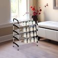 thumbnail image 6 of Harlier 4-Tier Stackable Shoe Rack, High Capacity Adjustable Shoe Shelf Storage Organizer, Heavy Duty Metal Free Standing Shoe Rack for Entryway Closet Doorway (Black), 6 of 7