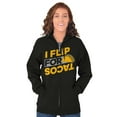 thumbnail image 4 of Funny Tacos Tuesday Eat Food Party Unisex Fleece Graphic Zip Up Hoodie Brisco Brands 2X, 4 of 5
