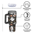 thumbnail image 4 of Halloween Ghosts with Pumpkins and Stars Tumbler with Handle and Lid,40oz Double Wall Vacuum Insulated Tumbler,Cups Gift for Women and Men, 4 of 7