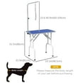 thumbnail image 3 of PawHut Foldable Pet Grooming Table for Dogs Cats Non-slip Surface, Blue, 3 of 10