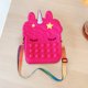 thumbnail image 3 of Bolsa de hombro con burbujas de empuje, juguete sensorial antiestrés, regalos de Navidad (rosa) Likrtyny juguetes de los niños, 3 of 7