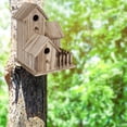 thumbnail image 6 of Bird house, outdoor bird house, wooden bird house small outdoor garden bird nest box bird house pet supplies decoration hanging aviary nest box for watching wild birds, 6 of 9