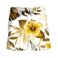 thumbnail image 3 of Men's Hawaii Printed Shorts Drawstring Elastic Waist Casual Loose Boardshorts Summer 2025 Fashion Beachwear Multicolor,S, 3 of 5