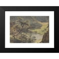 thumbnail image 2 of Johann Georg von Dillis 24x17 Black Modern Framed Museum Art Print Titled - River Landscape (About 1820-1830), 2 of 5