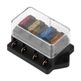 thumbnail image 4 of Oubit Way Fuse Holder,12-24V Car 4 Way Blade Fuse Holder Car Blade Fuse Box Enhanced Features, 4 of 9