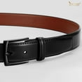 thumbnail image 6 of JASGOOD Genuine Leather Belts for Men Casual Dress Belt With Single Prong Buckle, 6 of 9