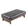 thumbnail image 2 of GDF Studio Modern Upholstered Cocktail Ottoman Bench with PU Cushion Top, Brown, 2 of 9
