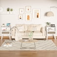 thumbnail image 7 of LELELINKY Rattan Nightstand with Charging Station, Boho Bedside Table with Handmade Drawer & Open Shelf for Bedroom, White New, 7 of 7