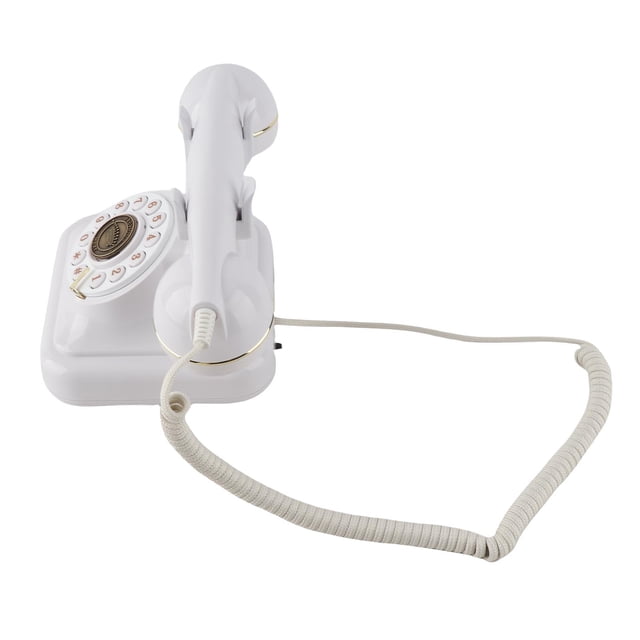 Teléfono Fijo Retro, Función De Libro De Visitas Con Sonido Decorativo Batería De Larga Duración Exquisito Teléfono Vintage Para Bodas En Casa