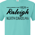 thumbnail image 4 of Inktastic From Raleigh North Carolina in Black Distressed Text T-Shirt, 4 of 5