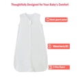 thumbnail image 3 of WIBACKER Baby Sleep Sack TOG 0.5 Wearable Blanket for Babies Soft Bamboo Blend Sleeping Bag Zipper 0-6 Months Newborn, 3 of 9