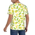 thumbnail image 2 of KLL Cartoon Corn for Men's Baseball Shirts,Short Sleeve Casual Shirts Button Down Shirt for Men Beach Summer Wedding Shirt-3X-Large, 2 of 7