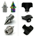 thumbnail image 5 of 48 PCS 6.4mm 1/4 inch Hollow-Out Pyramid Track Spikes Steel Alloy Spike Replacements 1.1 grams for Sprint Running, Cross Country, Include Wrench, 5 of 8