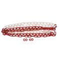 thumbnail image 2 of Cadena de plástico Cola barrera de seguridad peso ligero con protección accesorio para multitud Rojo + blanco Cadena de barrera de servicio pesado, 2 of 7