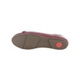 thumbnail image 2 of Fitflop Womens Allegro Blossom Leather Ballerina Flats, Dark Red, US 8, 2 of 3