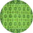 thumbnail image 1 of Ahgly Company Indoor Round Abstract Green Modern Area Rugs, 7' Round, 1 of 4