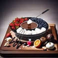 thumbnail image 3 of kurtrusly Chocolate Kit Home Electric Fondue Home Venue Fondue Pot Chocolate Electric Pot Set Fondue Ready Chocolate Kit, 3 of 6