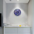thumbnail image 5 of Yayeee Wall Clock Battery Operated 11.9" Silent Quartz Non-Ticking for Living Room Decor, Blue Colorful Candies, 5 of 8