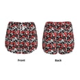 thumbnail image 3 of Daiia Graffiti Valentine Day Pattern Women's 2 in 1 Running Shorts - Lightweight Athletic Workout Gym Yoga Shorts Liner with Phone Pockets-Small, 3 of 7