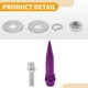 thumbnail image 5 of Tornillos de matrícula universales para motocicletas M6 de Unique Bargains, cubiertas de 82 mm, kit de tornillos de matrícula antirrobo de aleación de aluminio púrpura, 4 piezas, 5 of 6