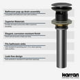 thumbnail image 4 of Karran Usa PUOF25BC Karran PUOF25BC Pop-Up Vanity Bowl Drain - Copper, 4 of 7