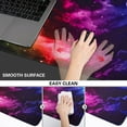 thumbnail image 4 of Gaming Mouse Pad, Extended Mouse Pad, XXL Large Big Computer Keyboard Mouse Mat Desk Pad with Non-Slip Base and Stitched Edge for Home Office Gaming Work, 31.5x15.7x0.12inch (Colorful Aurora), 4 of 6
