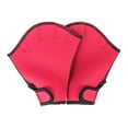 thumbnail image 1 of Guantes palmeados sin dedos Cola entrenamiento de natación Rojo M, 1 of 8