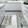 thumbnail image 5 of Farmhouse Kitchen Rug Sets of 2 Piece Non Slip Kitchen Rugs and Mats Washable Kitchen Mats for Kitchen Floor Mat Carpet Runner Rugs for Hallway Laundry Decor 17\u201dx30\u201c+17'''' X 47'''', 5 of 6