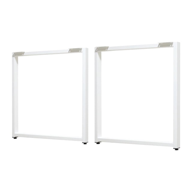 Banco de escritorio de 2 piezas Piernas de comedor Mesa de metal Pierna creativa de servicio de trabajo de rectángulo de servicio pesado Piernas de es