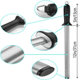 thumbnail image 2 of 12 inch Diamond Knife Sharpener Rod, Professional Sharpening Steel for Master Chef, Knife Sharpening Rod or Stick for Kitchen, Home, Diamond Blade Sharpener, 2 of 5