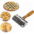 thumbnail image 1 of Stainless Steel Pastry Crimpers Lattice Roller Cutter Baking Tool, 1 of 4