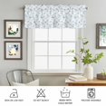 thumbnail image 3 of Rod Pocket Window Valances Ocean Starfish Blue Coral Short Kitchen Curtains Summer Ocean Theme Window Treatment Drapes for Bedroom Bathroom Living Room 42x12In,1 Panel, 3 of 9