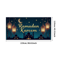 thumbnail image 3 of Ramadan Kareem Vertical Banner Islamic Celebration Lanterns Backdrop Holiday Eid Decor Stars Crescent Moon Party Decorations Religious Event Background, 3 of 4