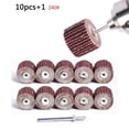 thumbnail image 1 of 10 Pcs Disque de Roue Rabattable pour Perceuse à Poncer Outil Rotatif 80/120/240, 1 of 11